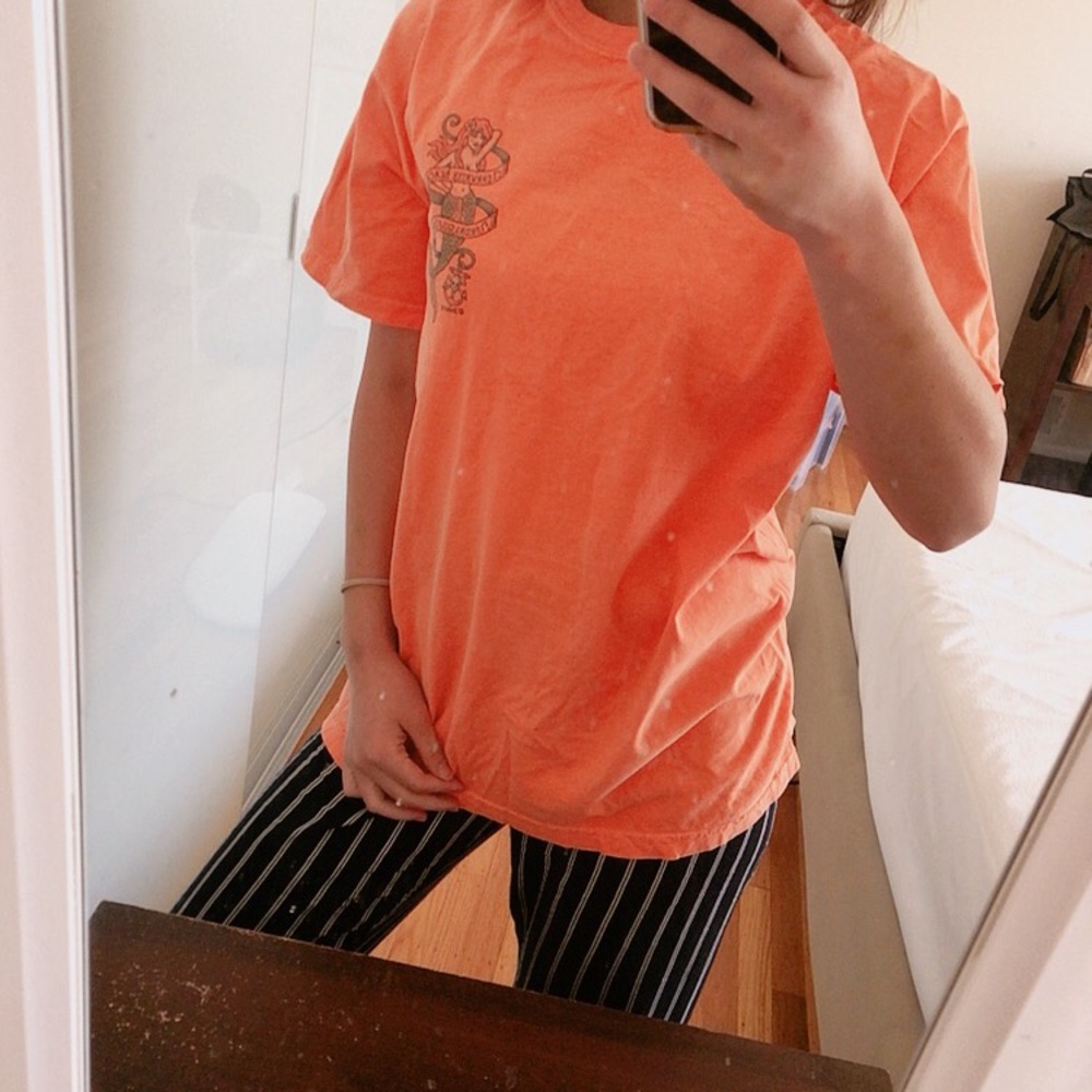 Clearwater, FL bright ORANGE T SHIRT